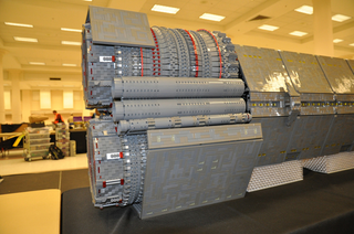 Illustration for article titled It Only Took $7,000 To Build This LEGO Halo Spaceship